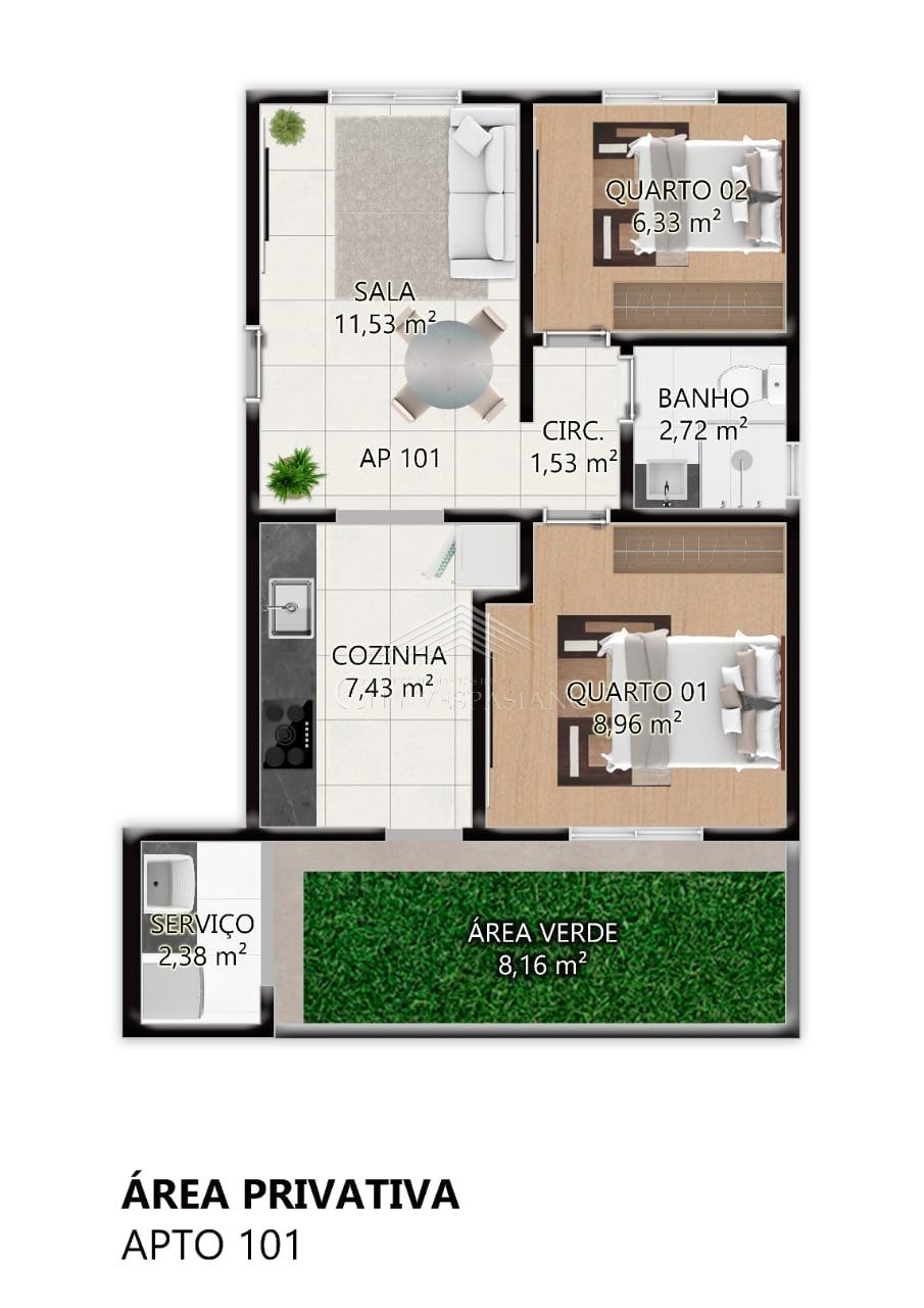 Apartamento - 2 quartos - Serra Dourada, Vespasiano - código 1479 - foto 2