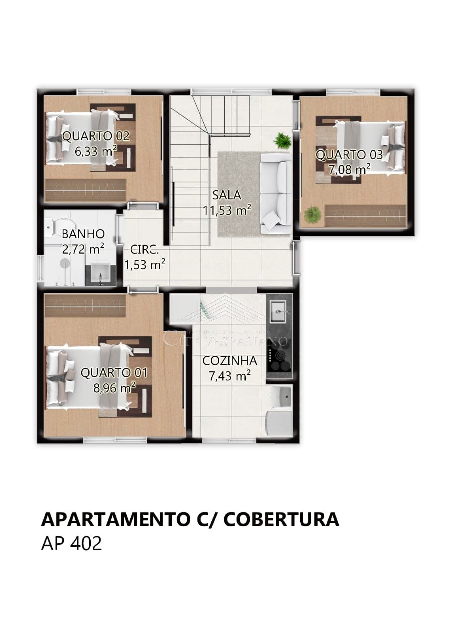 Apartamento - 3 quartos - Serra Dourada, Vespasiano - código 1486 - foto 10