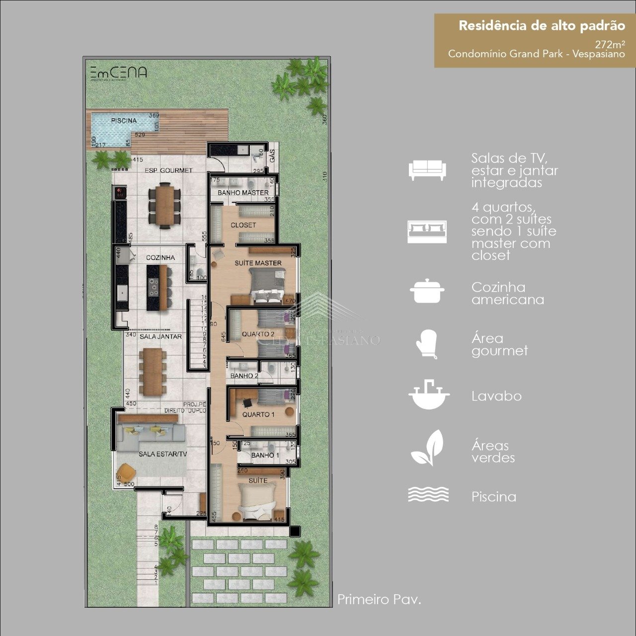 Casa em Condomínio - 4 quartos - Condomínio Gran Park, Vespasiano - código 923 - foto 20